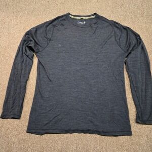 Smartwool Merino 250 Base Layer Shirt Mens XL Gray Long Sleeve Crew Neck